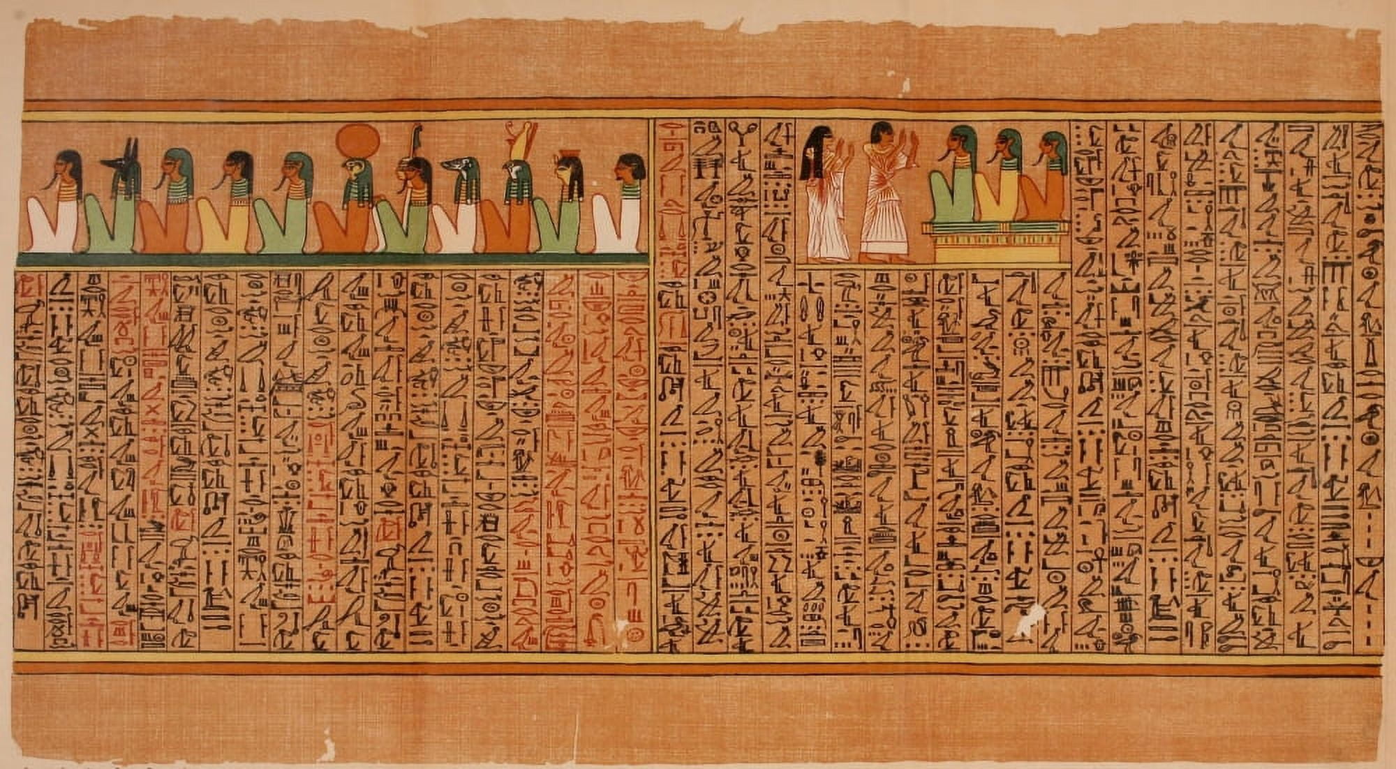 Ancient The Papyrus of Ani 1913 22 Canvas Art - (18 x 24)