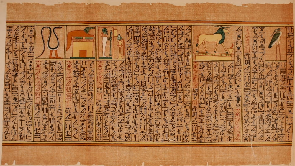 Ancient The Papyrus of Ani 1913 24 Canvas Art - (24 x 36)