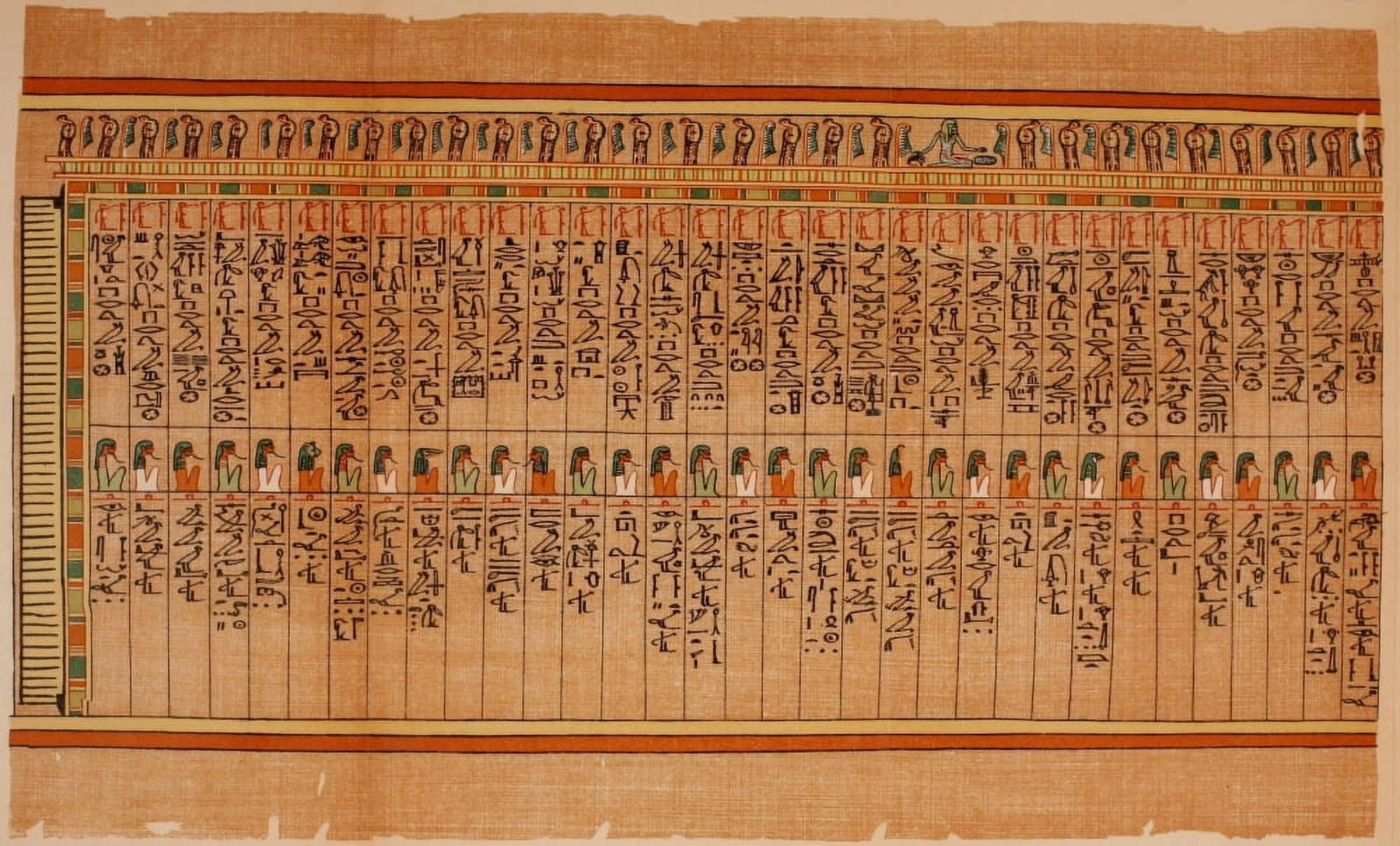 Ancient The Papyrus of Ani 1913 28 Canvas Art - (18 x 24)