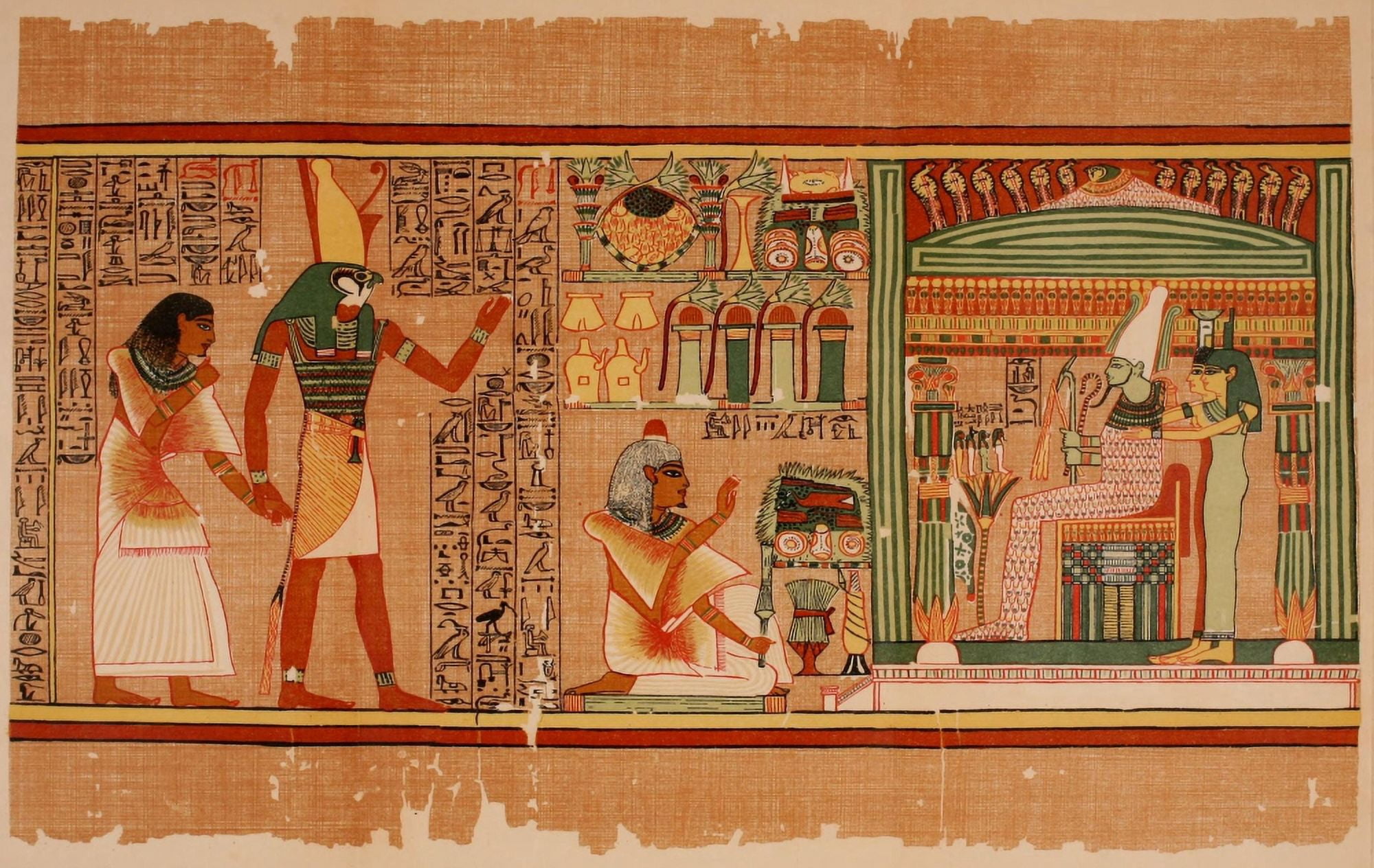 Ancient The Papyrus of Ani 1913 3 Canvas Art - (18 x 24)