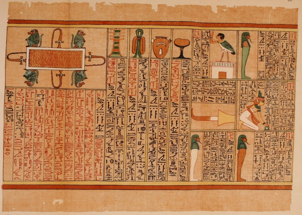 Ancient The Papyrus of Ani 1913 30 Canvas Art - (24 x 36)