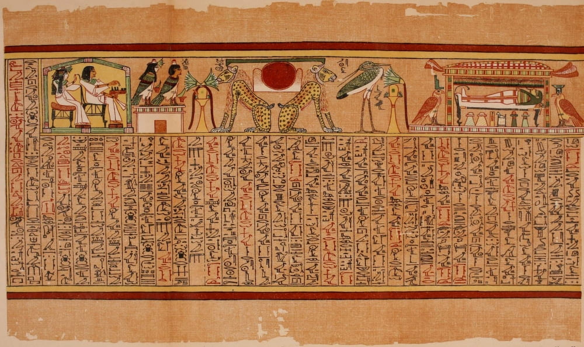 Ancient The Papyrus of Ani 1913 6 Canvas Art - (24 x 36)
