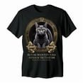 thumbnail image 1 of Ancient Times Cats Men's T-shirt New Cotton Black Tee XS-5XL, 1 of 5