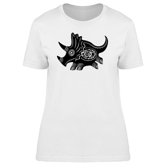 Ancient Totem Triceratops Tee Women's -Image by Shutterstock