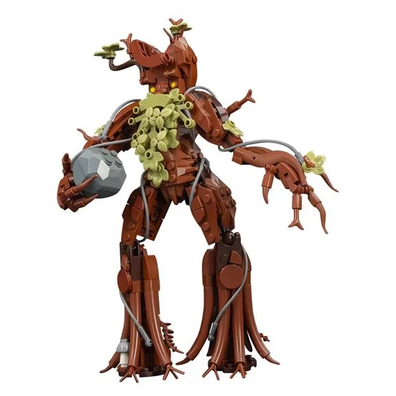 Ancient Tree Ent 311PCS MOC Building Blocks, Fantasy Forest Guardian with Movable Knees, Epic Adventure DIY Model for Collectors