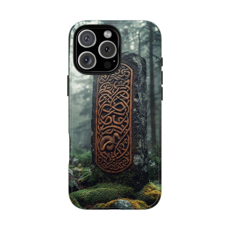 Ancient Tribal Viking Rune Carved on a Forest Stone Case for iPhone 11 ...