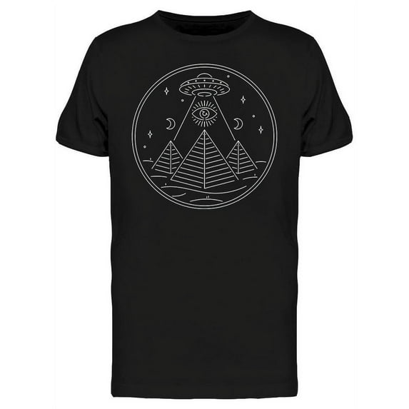 Ancient Ufo In Egypt T-Shirt Men -Image by Shutterstock, Male 3X-Large