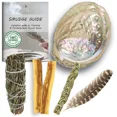 thumbnail image 1 of Ancient Veda Healers Rosemary Sage Smudge Kit | Smudge Stick, Sweetgrass Braid, 2 Palo Santo Sticks, Abalone Shell, & Feather Kit, 1 of 4