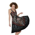 thumbnail image 1 of Ancient Viking Norse God Odin Print Sleeveless Knee Length Dress, Jesus Christian Fashion Summer Maxi Dress For Women, 1 of 4