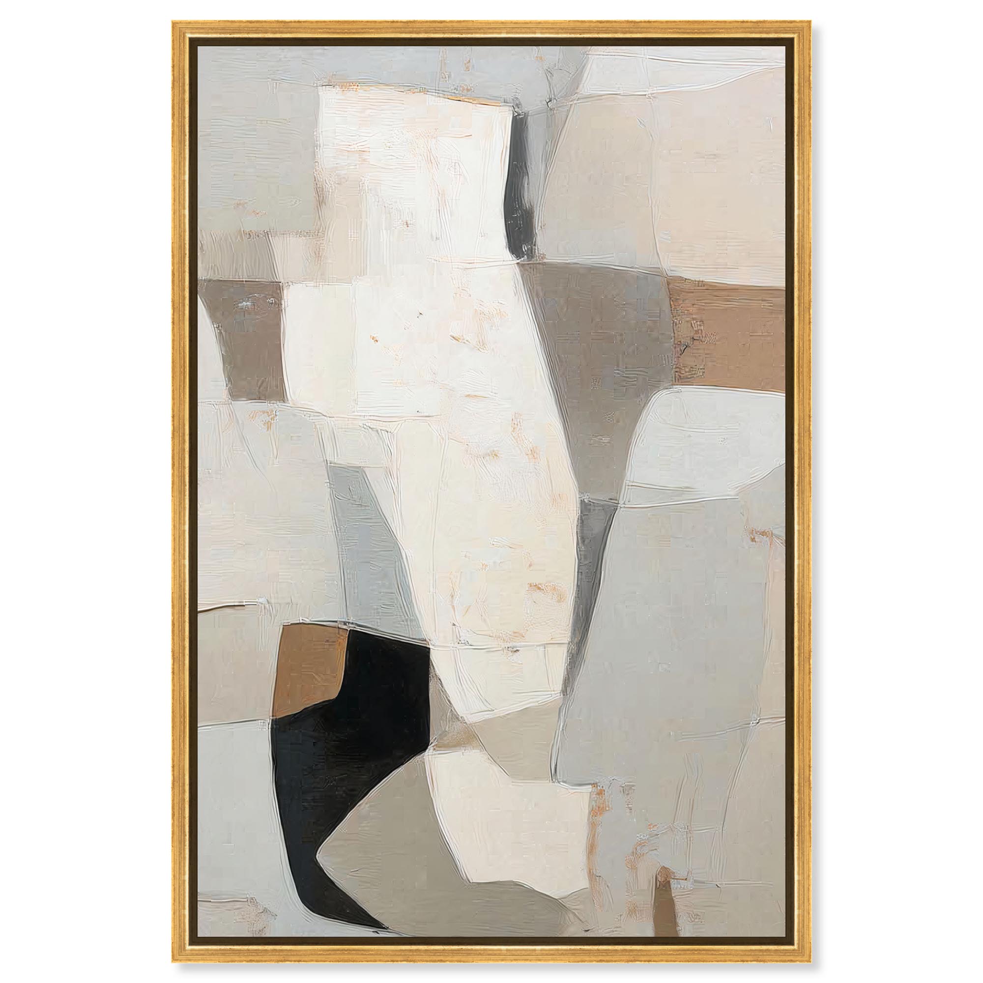 Ancient Wall I Canvas Print Modern Wall Decor by Art Remedy, Gold Frame ...