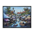 thumbnail image 1 of Ancient Waterside Life I 20 in x 12 in Framed Painting Canvas Art Print, by Designart, 1 of 5