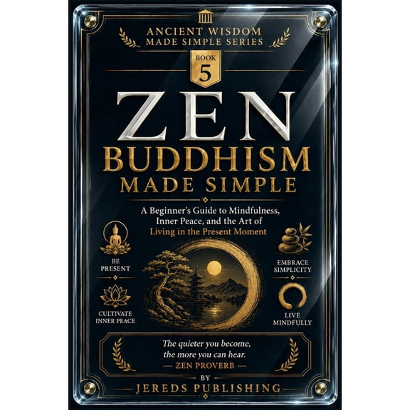 Ancient Wisdom Made Simple Zen Buddhism Made Simple: A Beginner's Guide to Mindfulness, Inner Peace, and the Art of Living in the Present Moment, Book 6, (Paperback)