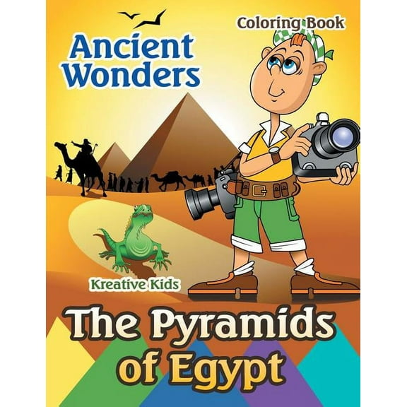 Ancient Wonders: The Pyramids of Egypt Coloring Book (Paperback)