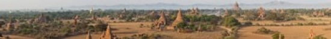 Ancient temples in Bagan Mandalay Region Myanmar Canvas Art - Panoramic Images (30 x 4)
