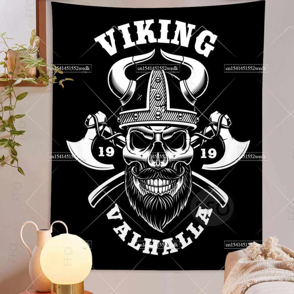 Ancientn Viking Tapestry Wall Hanging Norse Runes Tarot Tapestrys ...