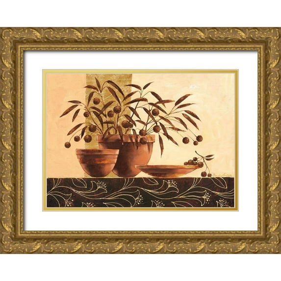 Ancilotti, Claudia 14x11 Gold Ornate Wood Framed with Double Matting Museum Art Print Titled - Volterra
