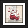 thumbnail image 1 of Ancilotti, Claudia 20x20 Black Ornate Wood Framed with Double Matting Museum Art Print Titled - Red Berries, 1 of 4