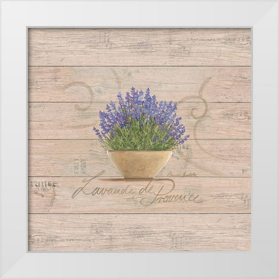 Ancilotti, Claudia 20x20 White Modern Wood Framed Museum Art Print Titled - Lavande de Provence