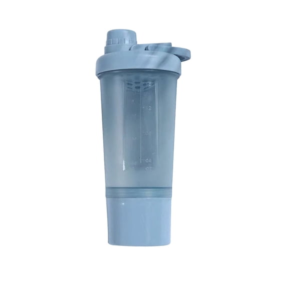 Anckoeil 16.9 fl oz Sports Water Bottle, Leak-Proof Plastic Protein Shaker Bottle with Mixer and Storage Compartment, for Gym & Fitness