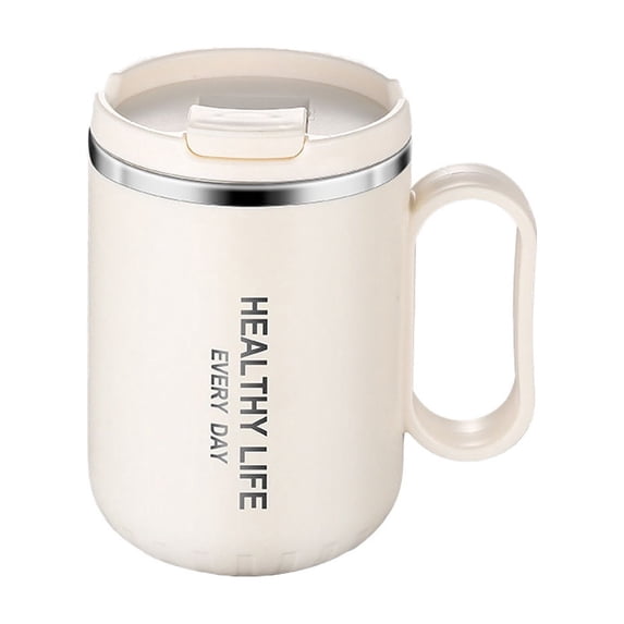 Anckoeil 16.9 fl oz Stainless Steel Travel Mug with Handle & Lid, Coffee Mug for Office & Daily Use