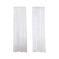 thumbnail image 1 of Anckoeil 2 Pcs Sheer Curtains, 83x53 Inch Light Filtering Rod Pocket Curtains for Bedroom Living Room, 1 of 5