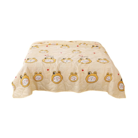 Anckoeil 39.3×59.1Inches Quilts, New Printing Summer Cool Quilt Skin-friendly Washing Air-conditioning Quilt Fresh Cool Student Dormitory Cotton Quilt