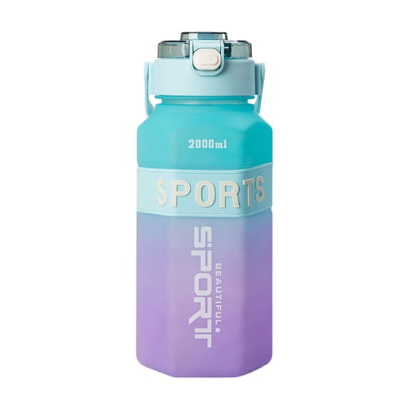 Anckoeil 67.6 fl oz Sports Water Bottle, Leak-Proof Plastic Water Bottle with Handle, for Gym & Outdoor Use