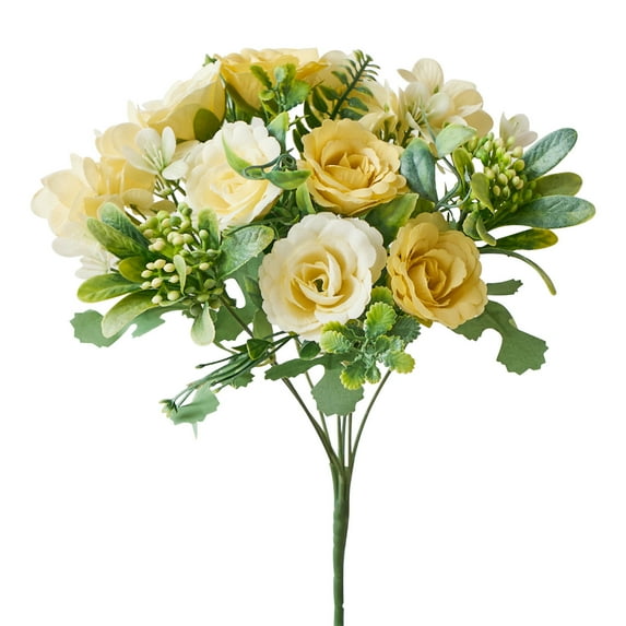 Anckoeil 7-Heads Artificial Flowers Centerpieces For Tables Home Living Room Decor Fake Pampas Grass Wedding Arrangement