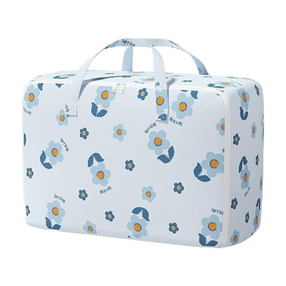 Anckoeil 85L Heavy Duty Storage with Reinforced Handles Extra Large Storage Bags for Clothes Tote Bag Thickened Double Zipper for Space Saving Travel