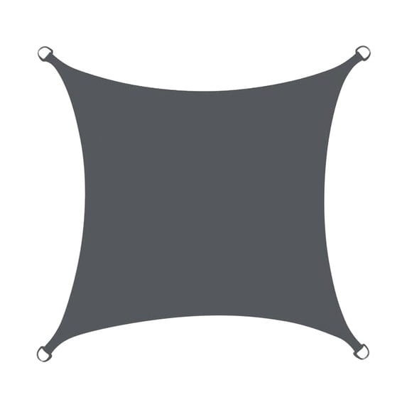 Anckoeil 98.5"×98.5" Sun Protection Triangular Shade Garden Swimming Pool Antiuv Shade Cloth Tarpaulin