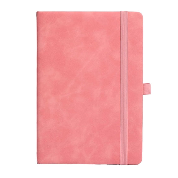 Anckoeil A5 Strap Notebook, 200 Pages Thick Paper Hardcover Journal, College Ruled Diary with Elastic Closure