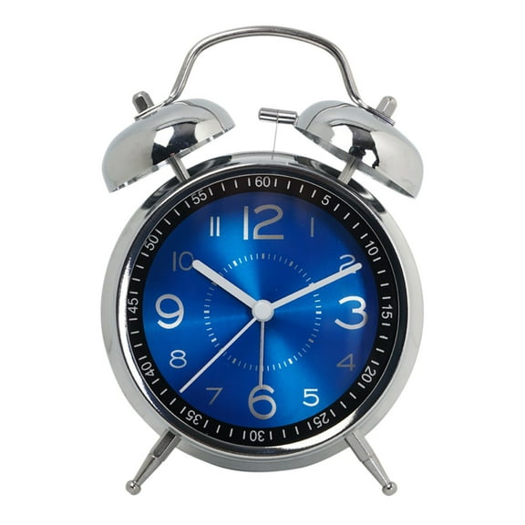 Anckoeil Appliance Alarm Clock Can Be Timed Fashion Night Light Quartz Galvanized Metal Precision Clock Suitable For Home School Student Use