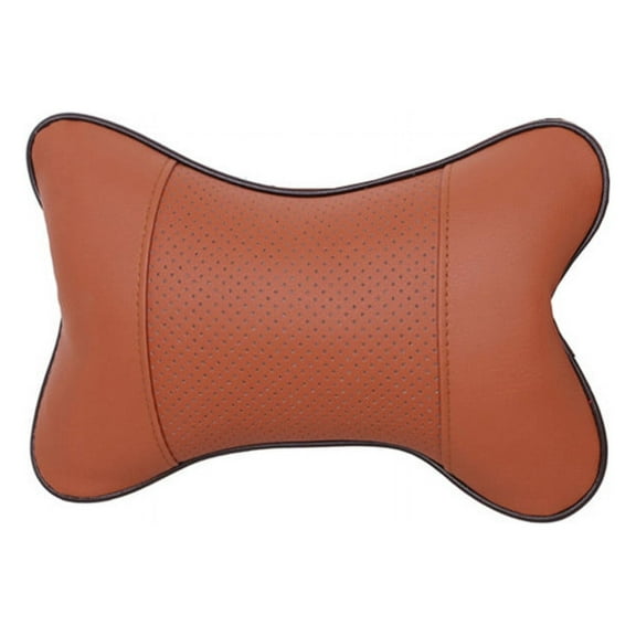 Anckoeil Automobile and Motorcycle Products Artificial Leather Bone Shape Cervical Pillow Car Comfort Headrest