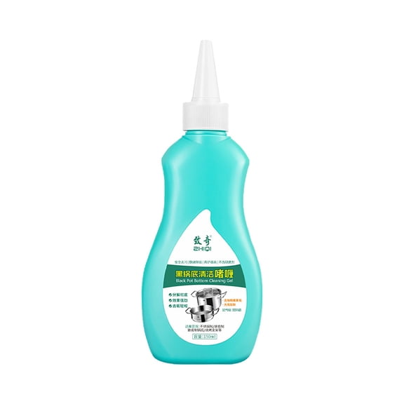 Anckoeil Black Pot Bottom Cleaning Gel Stainless Steel Cleaner, Strong Decontamination and Rust Remover for Kitchen Utensils 150Ml