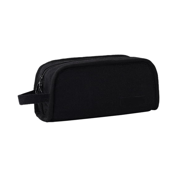 Anckoeil Canvas Pencil Case, Large Capacity Smooth Zipper Storage Pouch for Office, Travel & Daily Use