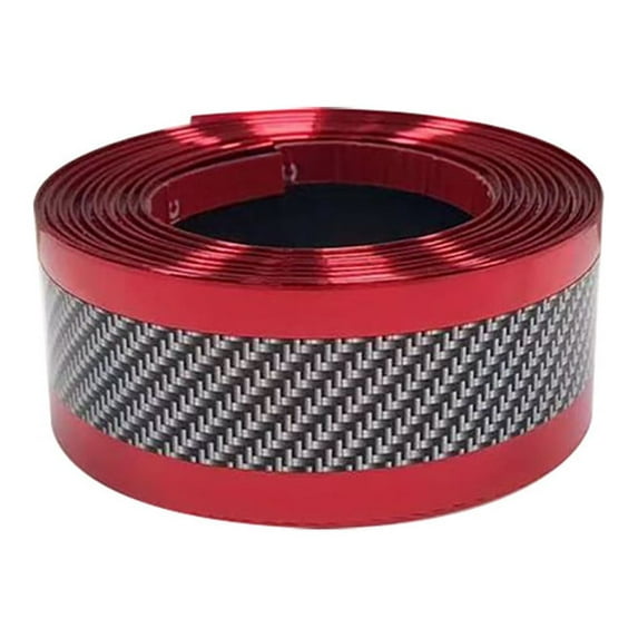 Anckoeil Car Sticker Carbon Fiber Rubber DIY Door Sill Protector Guard Strip 3CM*1M