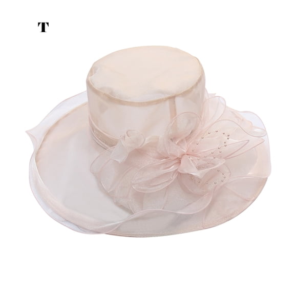 Anckoeil Portable Travel Products Flower Net Yarn Sun Hat Beach Sunscreen Sunhat Female Organza Top Hat