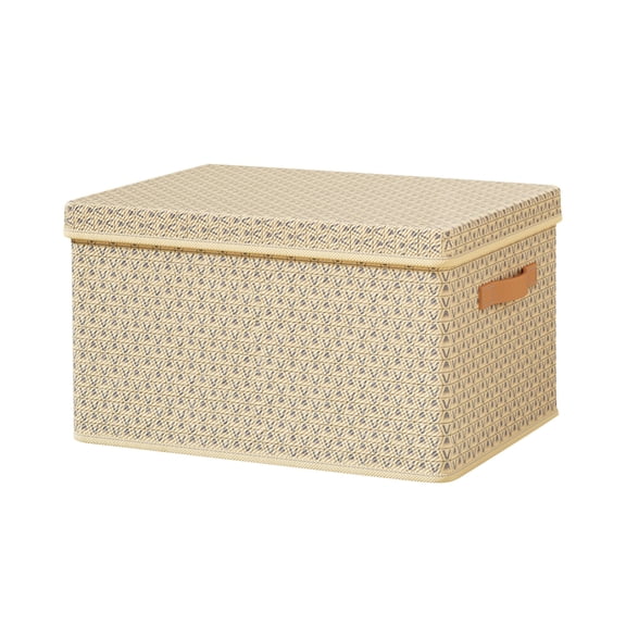 Anckoeil Clothes Quilt Storage Box Thickened Hard Sturdy Durable Folding Storage Box With Lid College Dormitory Storage,17.34"×11.82"×7.88"