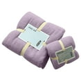 thumbnail image 1 of Anckoeil Coral Fleece 2-In-1 Bath Towel Set Soft Absorbent Large Area Bath Towel 28.74" × 51.18", 13.77"×29.52", 1 of 2