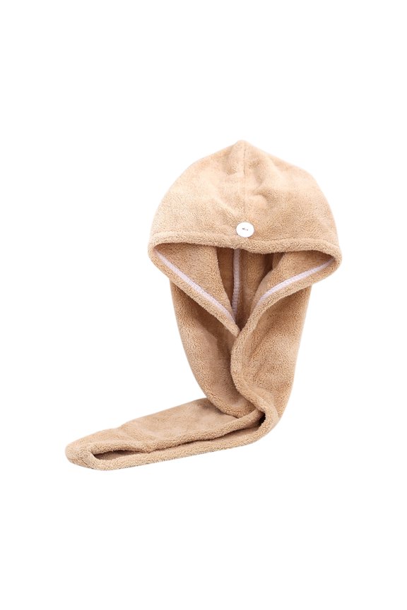 Coral Velvet Thickening Soft Absorbent Shower Cap Dry Hair Towel Hat Wrapped Towel Bathing Cap Beauty Salon Gift Pure Colour