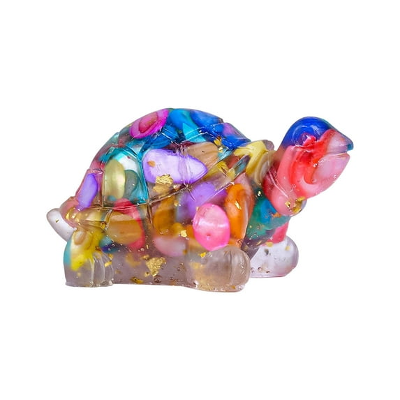 Anckoeil Decoration Ornaments Crystal Turtle Figurines Natural Healing Amethyst Tortoise Statue Paperweight Hand Carved Pocket Sculpture Home