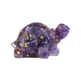 thumbnail image 1 of Anckoeil Decoration Ornaments Crystal Turtle Figurines Natural Healing Amethyst Tortoise Statue Paperweight Hand Carved Pocket Sculpture Home, 1 of 5