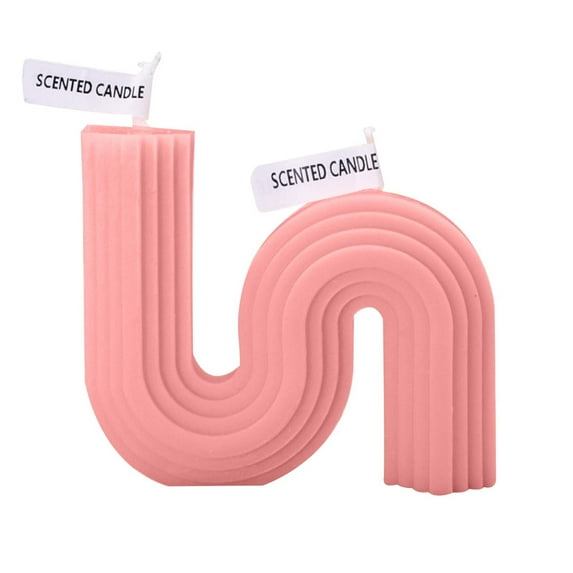 Anckoeil Decoration Ornaments Geometric S-Shaped Aromatherapy Candle Large S-Shaped Decoration Home Decoration Candle