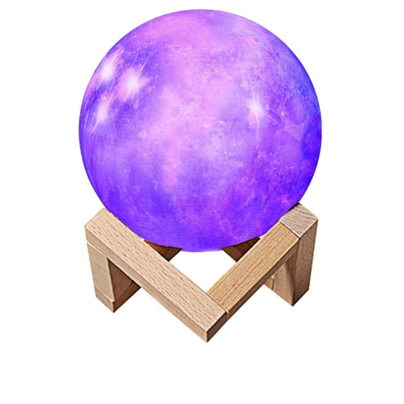 Anckoeil Decorative Lights Planets Light Kid Night Light 5.9 Inch LED Hanging Galaxy Light Birthday Lover Teen Girl 16 Color Ribbon Remote Control Bedroom Decoration