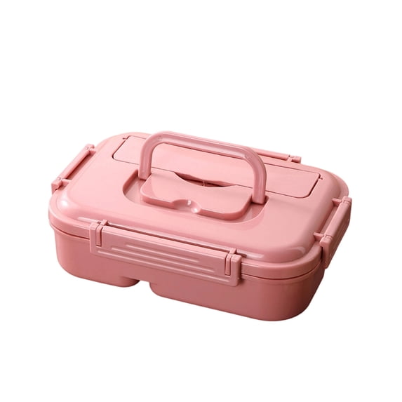 Anckoeil Divided Bento Lunch Box, Sealed Portable Plastic Meal Prep Container for Outdoor Office Travel
