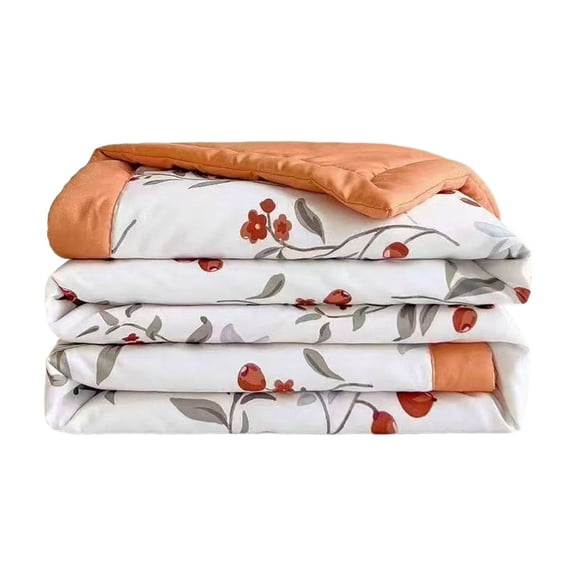 Anckoeil Double Layer Washed Yarn Cool Feeling Summer Air Conditioner Quilt, Washable Lightweight Blanket 78.74in x 59.06in