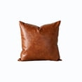 thumbnail image 1 of Anckoeil Faux Leather Pillow Cover, Decorative Throw Cushion Case Only (No Pillow Insert Included), 50x30cm / 19.7x11.8in, Soft Leather-Like Pillowcase for Sofa Bed, 1 of 5