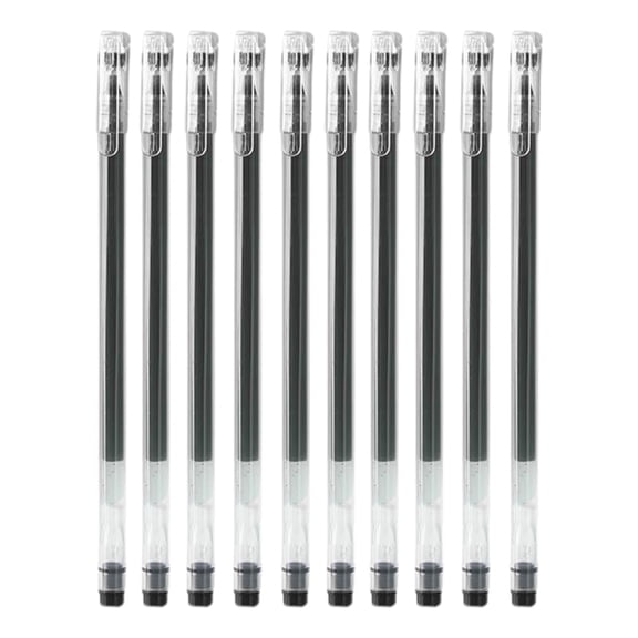 Anckoeil Gel Pens 10 Pack Large Capacity 1ml Fast Dry Ink Red Blue Black for Office Daily Note Taking