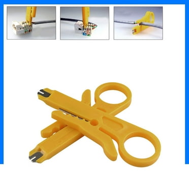 Anckoeil Hardware Tools 2PCS Rj45 Cat5 Punch Down Tool Network Lan Cable Wire Cutter Stripper Tool