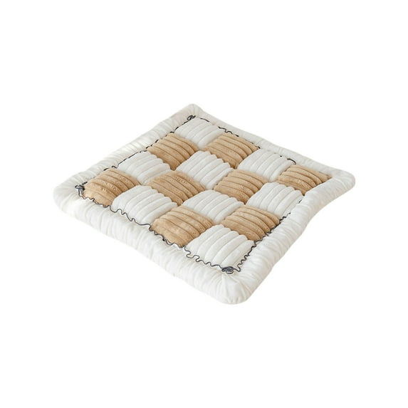 Anckoeil Home Comfort Soft Office Chair Cushion Square Jigsaw Grounding Cushion Fashion Cotton Durable Cushion, 19.7" × 19.7"